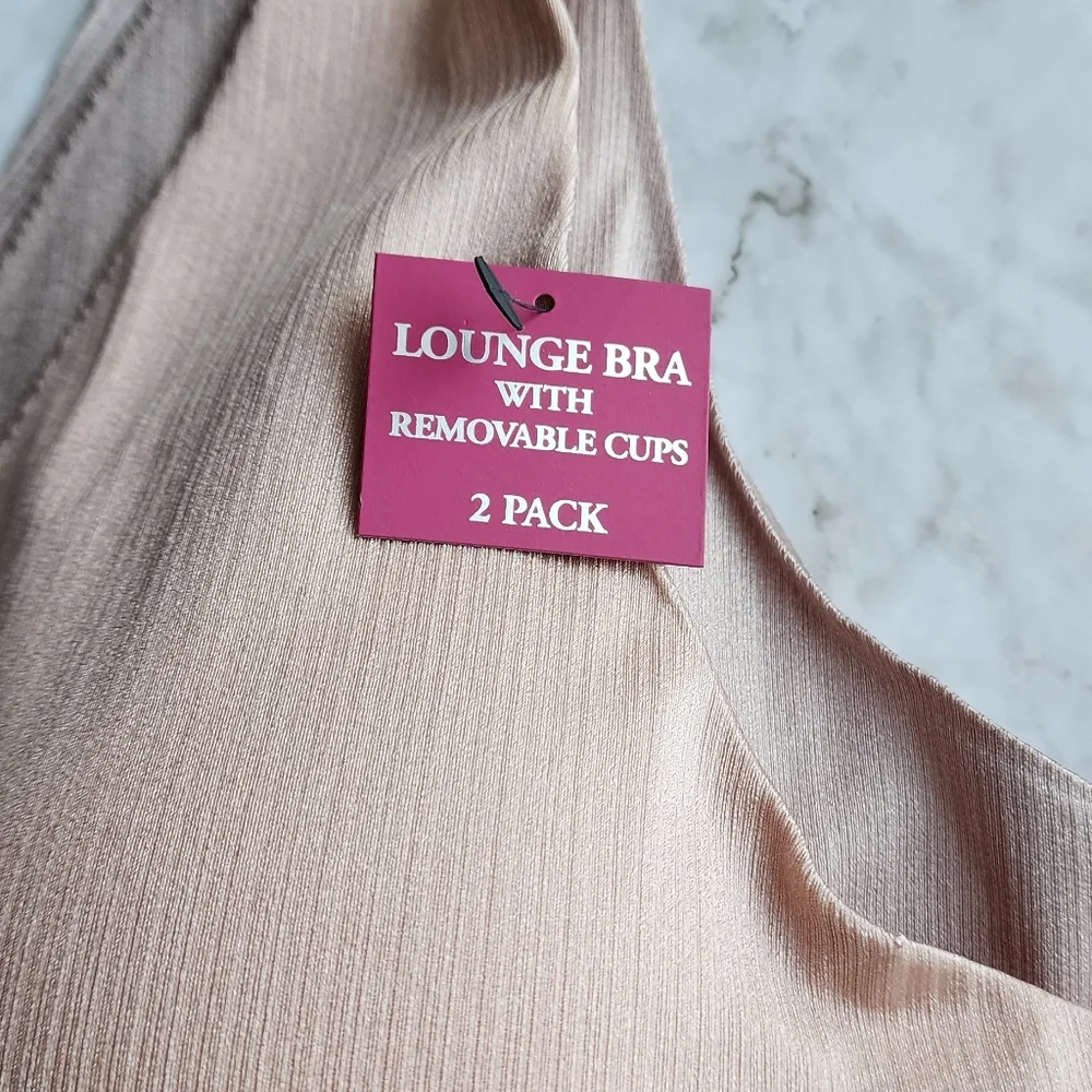 2 Pack Vince Camuto Bras, Sexy Push Up Wireless Free, Size L, NWT